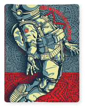Rubino Float Astronaut - Blanket Blanket Pixels 60" x 80" Sherpa Fleece 