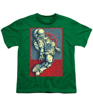 Rubino Float Astronaut - Youth T-Shirt Youth T-Shirt Pixels Kelly Green Small 