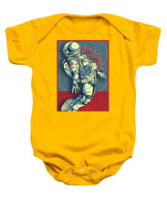 Rubino Float Astronaut - Baby Onesie Baby Onesie Pixels Gold Small 