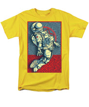Rubino Float Astronaut - Men's T-Shirt  (Regular Fit) Men's T-Shirt (Regular Fit) Pixels Yellow Small 