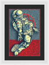 Rubino Float Astronaut - Framed Print Framed Print Pixels 13.375" x 20.000" White Black