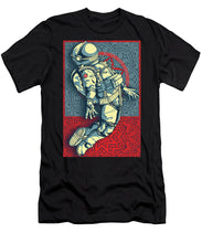 Rubino Float Astronaut - Men's T-Shirt (Athletic Fit) Men's T-Shirt (Athletic Fit) Pixels Black Small 
