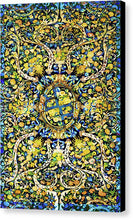 Rubino Floral Carpet - Canvas Print Canvas Print Pixels 6.625" x 10.000" Black Glossy