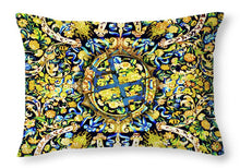 Rubino Floral Carpet - Throw Pillow Throw Pillow Pixels 20" x 14" No 