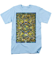 Rubino Floral Carpet - Men's T-Shirt  (Regular Fit) Men's T-Shirt (Regular Fit) Pixels Light Blue Small 