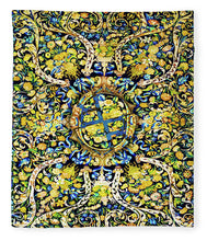 Rubino Floral Carpet - Blanket Blanket Pixels 50" x 60" Plush Fleece 