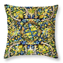 Rubino Floral Carpet - Throw Pillow Throw Pillow Pixels 14" x 14" Yes 