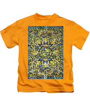 Rubino Floral Carpet - Kids T-Shirt Kids T-Shirt Pixels Gold Small 