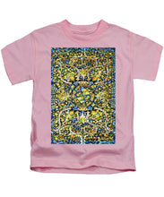 Rubino Floral Carpet - Kids T-Shirt Kids T-Shirt Pixels Pink Small 