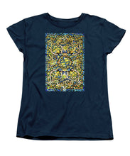 Rubino Floral Carpet - Women's T-Shirt (Standard Fit) Women's T-Shirt (Standard Fit) Pixels Navy Small 