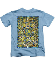 Rubino Floral Carpet - Kids T-Shirt Kids T-Shirt Pixels Carolina Blue Small 