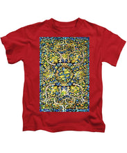Rubino Floral Carpet - Kids T-Shirt Kids T-Shirt Pixels Red Small 