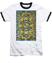 Rubino Floral Carpet - Baseball T-Shirt Baseball T-Shirt Pixels White / Black Small 