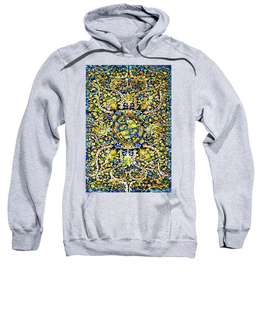 Rubino Floral Carpet - Sweatshirt Sweatshirt Pixels Heather Small 
