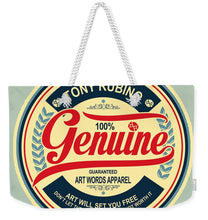 Rubino Genuine - Weekender Tote Bag Weekender Tote Bag Pixels 24" x 16" White 