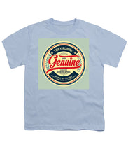 Rubino Genuine - Youth T-Shirt Youth T-Shirt Pixels Light Blue Small 