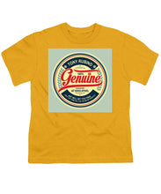 Rubino Genuine - Youth T-Shirt Youth T-Shirt Pixels Gold Small 