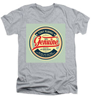 Rubino Genuine - Men's V-Neck T-Shirt Men's V-Neck T-Shirt Pixels Heather Small 