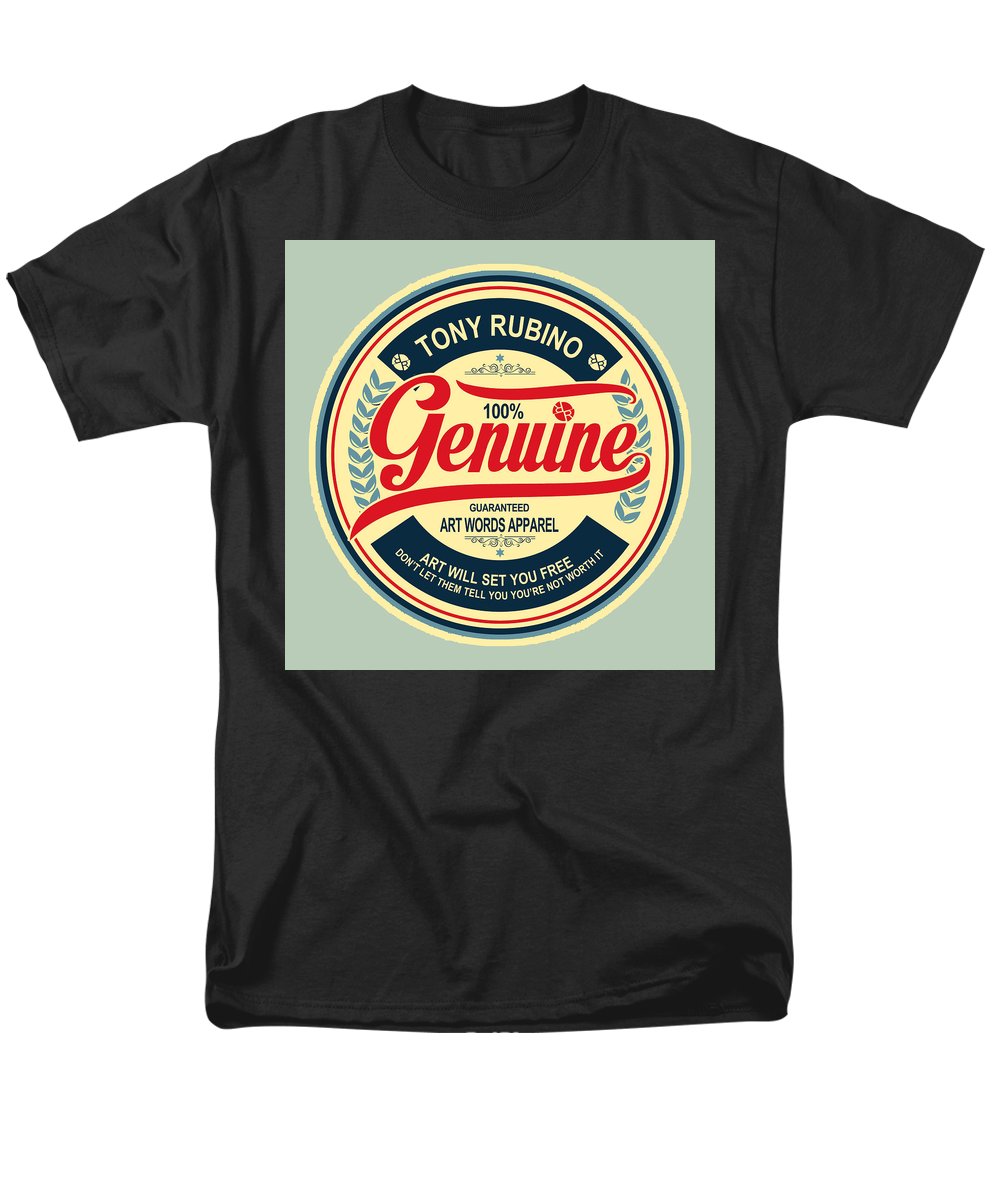 Rubino Genuine - Men's T-Shirt  (Regular Fit) Men's T-Shirt (Regular Fit) Pixels Black Small 