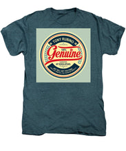 Rubino Genuine - Men's Premium T-Shirt Men's Premium T-Shirt Pixels Steel Blue Heather Small 