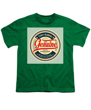 Rubino Genuine - Youth T-Shirt Youth T-Shirt Pixels Kelly Green Small 