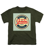 Rubino Genuine - Youth T-Shirt Youth T-Shirt Pixels Military Green Small 