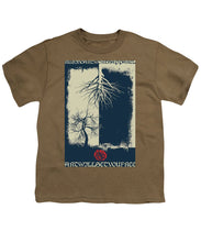 Rubino Grunge Tree - Youth T-Shirt Youth T-Shirt Pixels Safari Green Small 