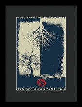 Rubino Grunge Tree - Framed Print Framed Print Pixels 8.000" x 12.000" Black Black