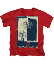 Rubino Grunge Tree - Kids T-Shirt Kids T-Shirt Pixels Red Small 