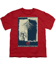 Rubino Grunge Tree - Youth T-Shirt Youth T-Shirt Pixels Red Small 