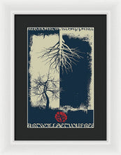 Rubino Grunge Tree - Framed Print Framed Print Pixels 9.375" x 14.000" White Black