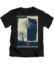 Rubino Grunge Tree - Kids T-Shirt Kids T-Shirt Pixels Black Small 