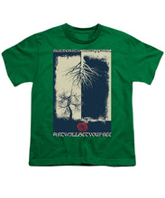 Rubino Grunge Tree - Youth T-Shirt Youth T-Shirt Pixels Kelly Green Small 