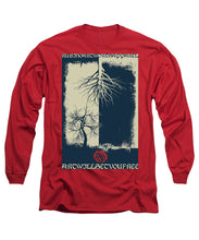Rubino Grunge Tree - Long Sleeve T-Shirt Long Sleeve T-Shirt Pixels Red Small 