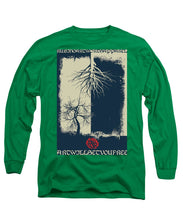 Rubino Grunge Tree - Long Sleeve T-Shirt Long Sleeve T-Shirt Pixels Kelly Green Small 