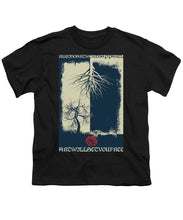 Rubino Grunge Tree - Youth T-Shirt Youth T-Shirt Pixels Black Small 