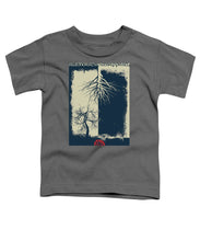 Rubino Grunge Tree - Toddler T-Shirt Toddler T-Shirt Pixels Charcoal Small 