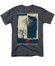 Rubino Grunge Tree - Men's T-Shirt  (Regular Fit) Men's T-Shirt (Regular Fit) Pixels Charcoal Small 