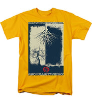 Rubino Grunge Tree - Men's T-Shirt  (Regular Fit) Men's T-Shirt (Regular Fit) Pixels Gold Small 