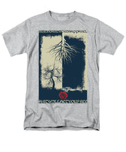 Rubino Grunge Tree - Men's T-Shirt  (Regular Fit) Men's T-Shirt (Regular Fit) Pixels Heather Small 