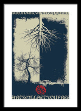 Rubino Grunge Tree - Framed Print Framed Print Pixels 13.375" x 20.000" Black White