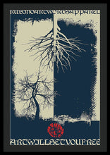 Rubino Grunge Tree - Framed Print Framed Print Pixels 24.000" x 36.000" Black Black