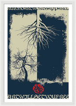 Rubino Grunge Tree - Framed Print Framed Print Pixels 32.000" x 48.000" White White