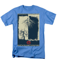 Rubino Grunge Tree - Men's T-Shirt  (Regular Fit) Men's T-Shirt (Regular Fit) Pixels Carolina Blue Small 