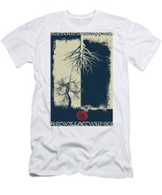 Rubino Grunge Tree - Men's T-Shirt (Athletic Fit) Men's T-Shirt (Athletic Fit) Pixels White Small 