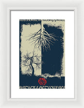 Rubino Grunge Tree - Framed Print Framed Print Pixels 9.375" x 14.000" White White