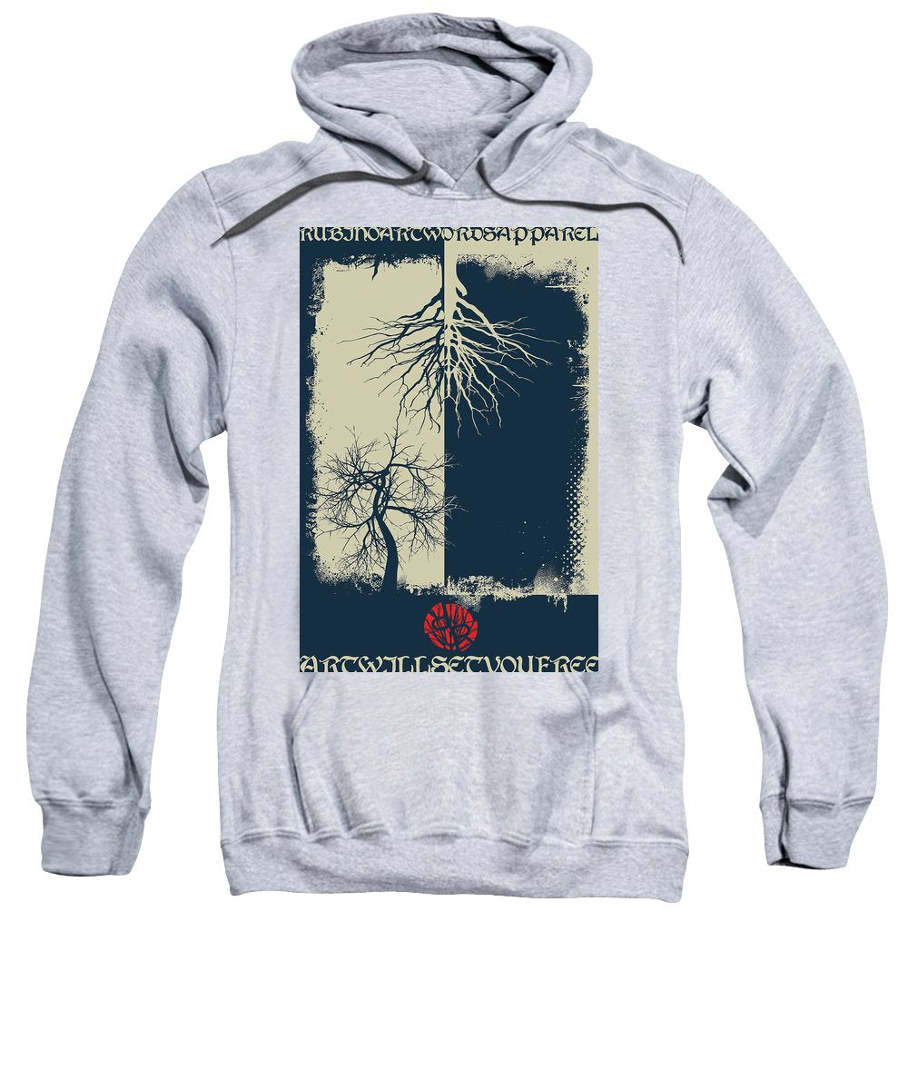 Rubino Grunge Tree - Sweatshirt Sweatshirt Pixels Heather Small 