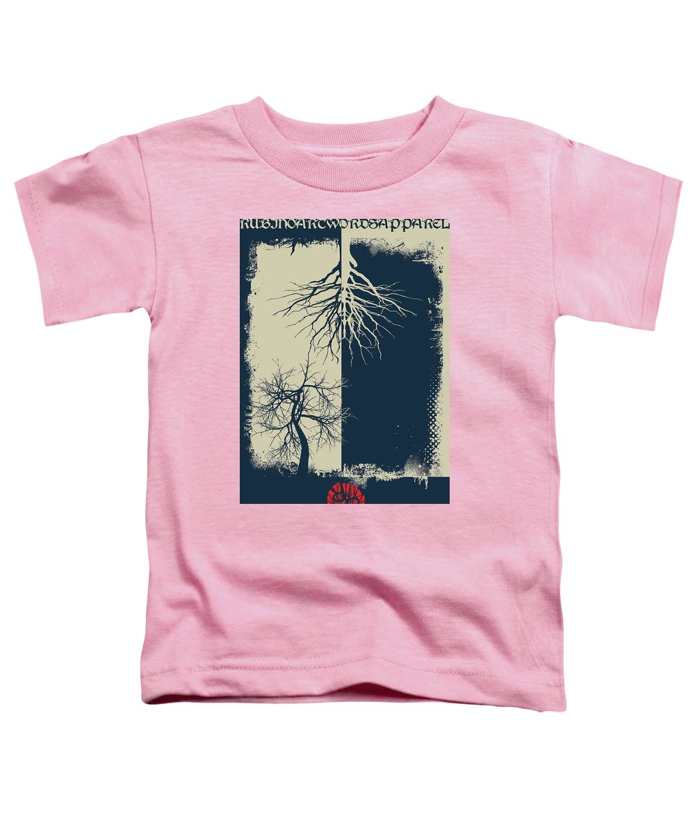 Rubino Grunge Tree - Toddler T-Shirt Toddler T-Shirt Pixels Pink Small 