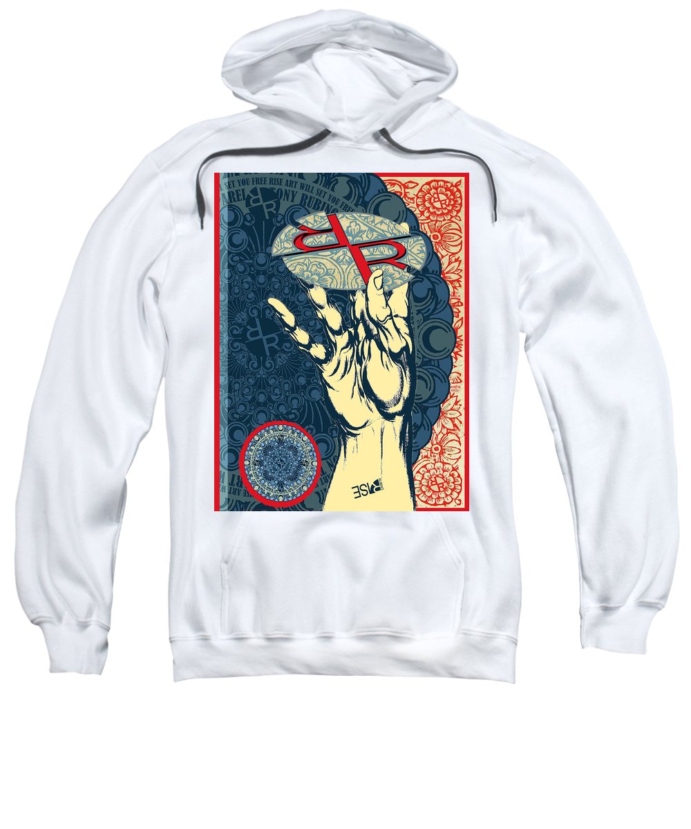 Rubino Hand - Sweatshirt Sweatshirt Pixels White Small 