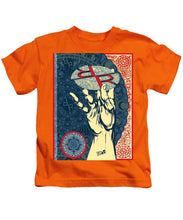 Rubino Hand - Kids T-Shirt Kids T-Shirt Pixels Orange Small 